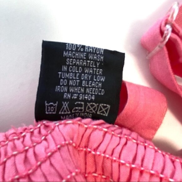 Pink mini dress  with empire waist and embroidery, sleeveless - Picture 16 of 16